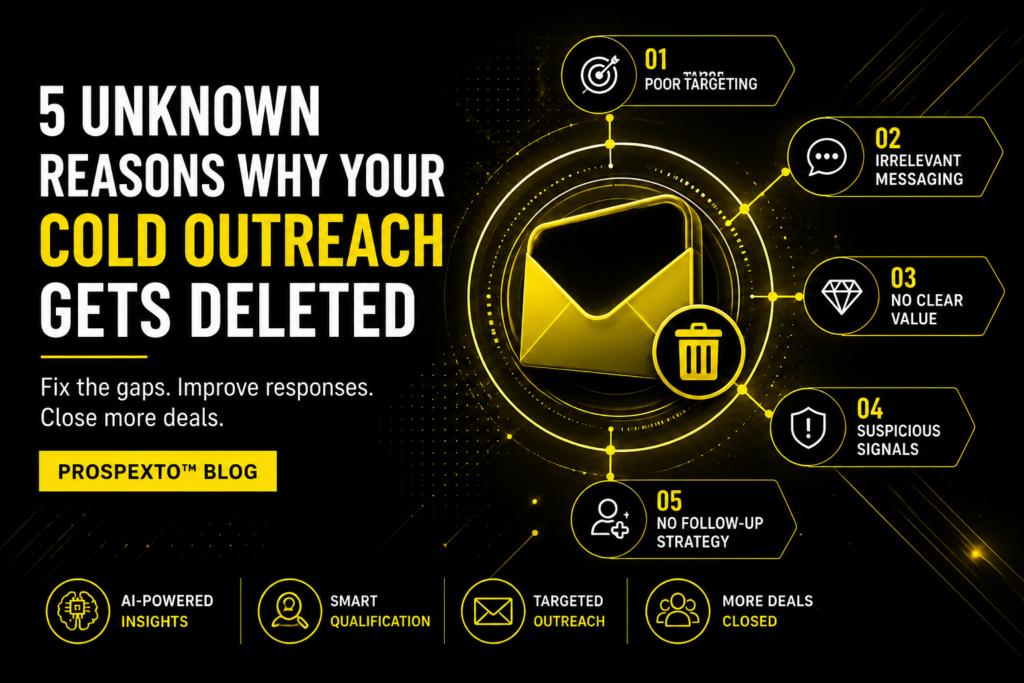 Five Unknown Reasons Why Your Cold Outreach Gets Deleted
