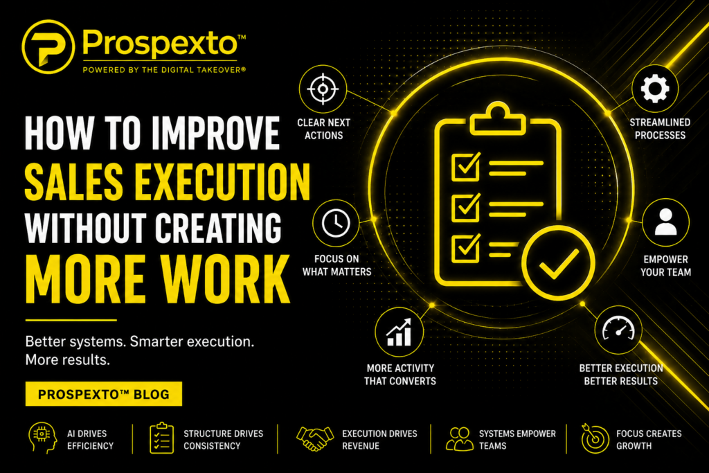 How to Improve Sales Execution Without Creating More Work
