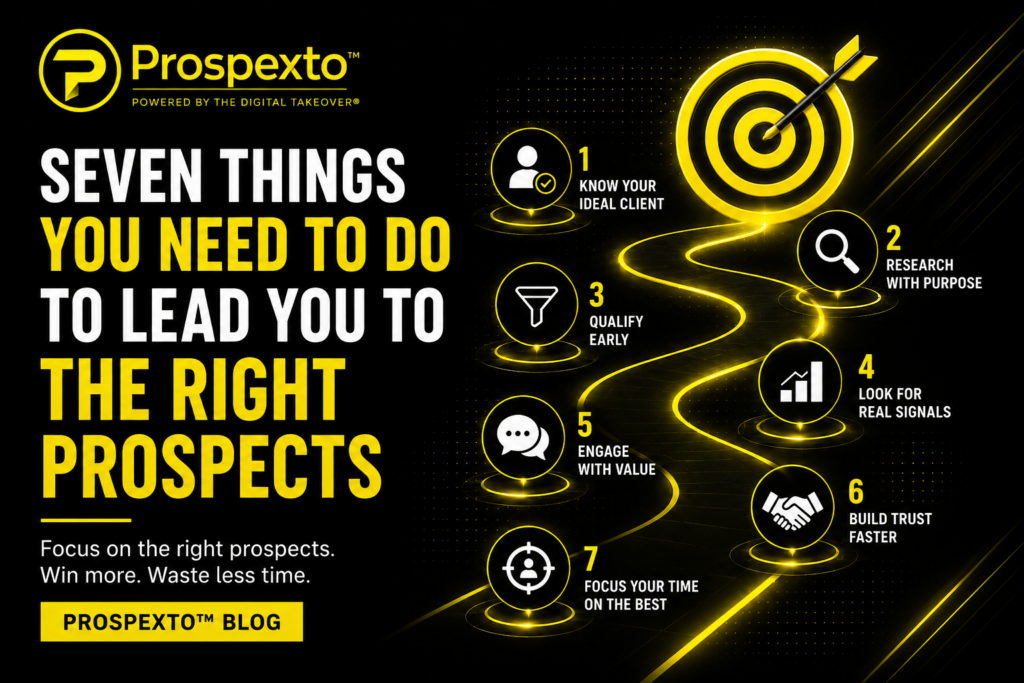 Seven Things You Need to Do to Find the Right Prospects